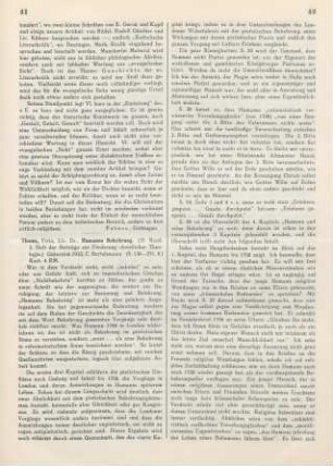 41-43 [Rezension] Thoms, Fritz, Hamanns Bekehrung