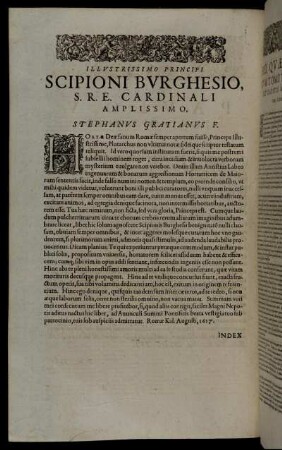 Illustrissimo Principi Scipioni Burghesio, S. R. E. Cardinali Amplissimo.