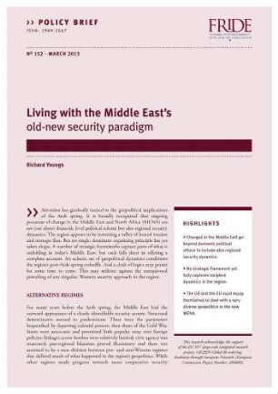 Living with the Middle East's old-new security paradigm