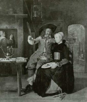 Selbstbildnis des Künstlers mit seiner Frau Isabella de Wolff im Wirtshaus