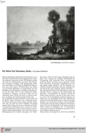 56: Der Maler Carl Schneiders, Berlin