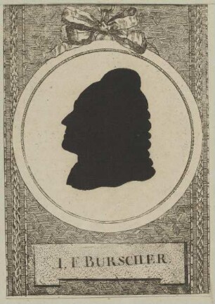 Bildnis des I. F. Burscher