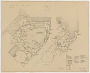 Garten Poppenburg: Pflanzplan 1:100