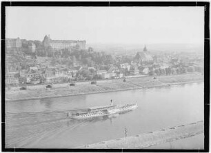 Pirna rechts der Elbe mit Sonnenstein