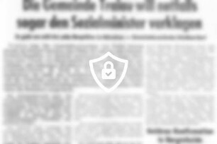 Die Gemeinde Tralau will notfalls sogar [Name maskiert] verklagen