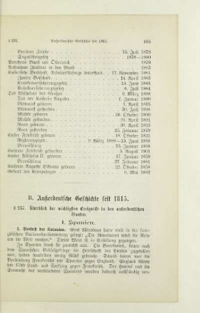 B. Außerdeutsche Geschichte seit 1815