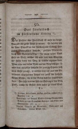 50. Das Zieselloch im Fürstenthume Koburg