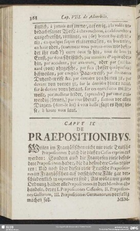 Caput IX De Praepositionibus