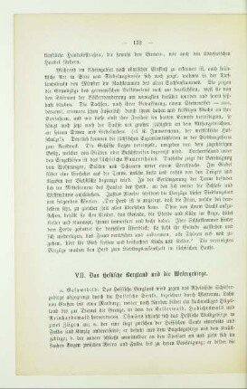 VII. Das hessische Bergland und die Wesergebirge