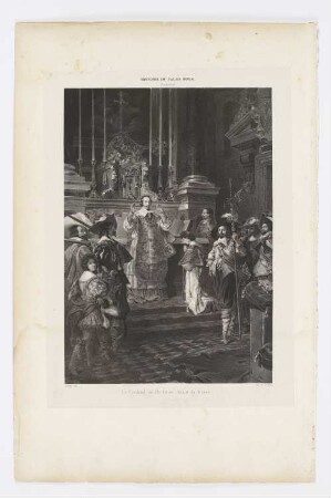 Le Cardinal de Richelieu disant la Messe