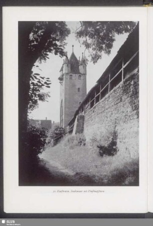 Kaufbeuren, Stadtmauer mit Fünfknopfturm