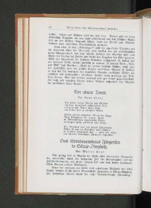Vor einem Toten, Von Hans Ehrke.