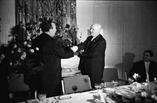 Abschiedsempfang der Stadt Karlsruhe für den scheidenden Bürgermeister Dr. Franz Gurk im Haus Solms.