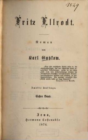 Fritz Ellrodt : Roman, 1