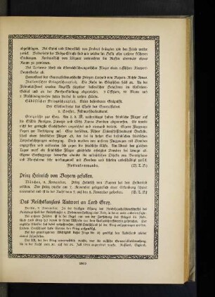 Des Reichskanzlers Antwort an Lord Grey.