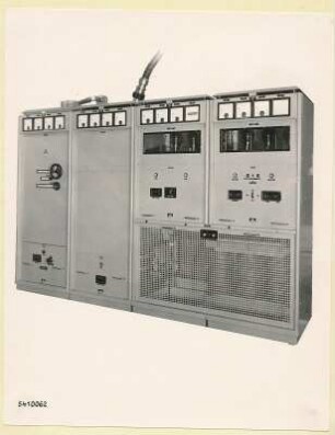10-kW-UKW-Rundfunksender Typ Nr. G 506, Schrank 3-6, Frontseite, Foto 1954