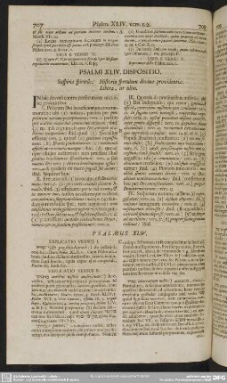 Psalmi XLIV. Dispositio. Suspiria spiritûs. Historia speculum divinae providentiae. Libera, ut olim