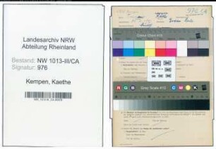 Entnazifizierung Kaethe Kempen , geb. 31.01.1892 ()