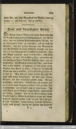 Drey und dreyßigster Brief