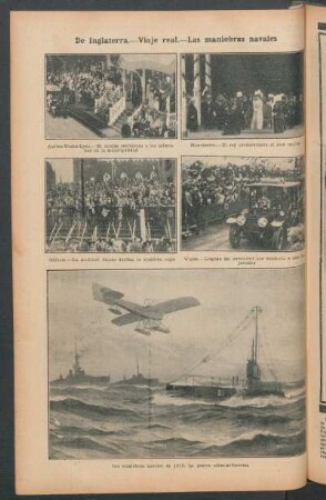 De Inglaterra : Viaje real.- Las maniobras navales