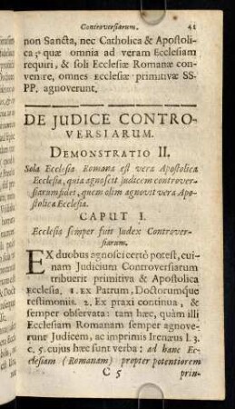 41-61, De Judice Controversiarum. Demonstratio II.
