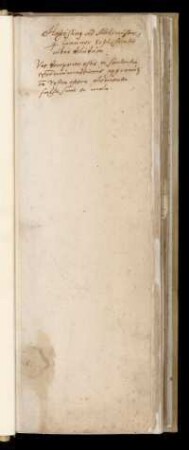 Notiz (16. Jh.): [Ps.-]Augustinus ad Alchimistas ...