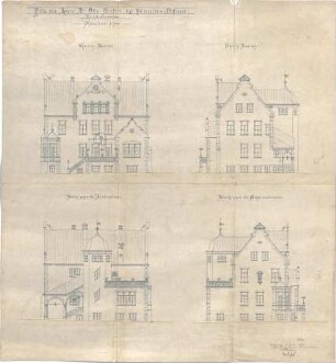 Fischer, Theodor; Würzburg; Haus Dr. Seifert - Ansichten