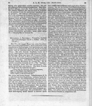 Bohlen, P.: Vermischte Gedichte und Übersetzungen. Königsberg: Bornträger 1826