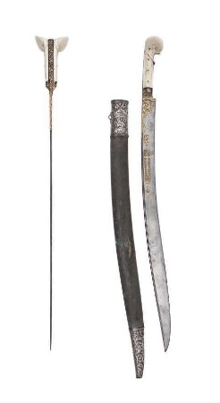Yatagan mit Scheide, 1907.W.019a-b
