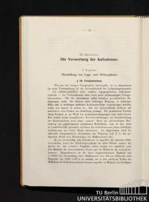 § 19. Feldarbeiten.