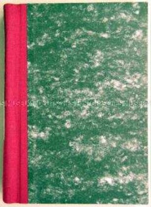 Klemm-Mappe mit Fotokopien des Buches "Gammler Zen und Hohe Berge" von Jack Kerouac
