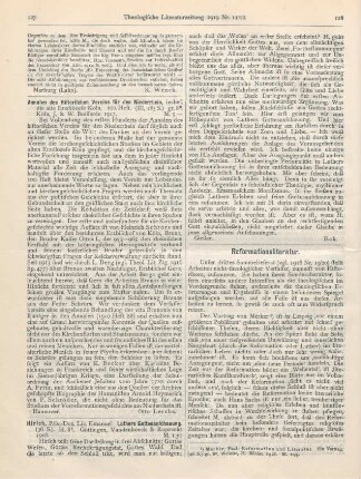 127 [Rezension] Annalen des Historischen Vereins für den Niederrhein, insbesondere die alte Erzdiözese Köln. 100. Heft