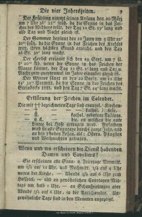 Die vier Jahreszeiten