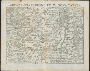 Brabantia III rheni et X nova tabvla