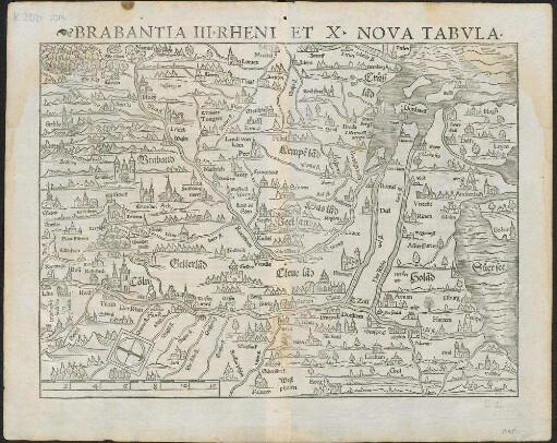 Brabantia III rheni et X nova tabvla