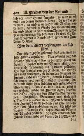 402-411, Von dem Wort verleugnen an sich selbs.