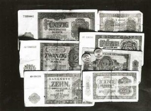 Banknoten und Münzen der Deutschen Notenbank. Ausgabe 1948