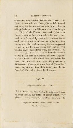 Cap. V. Disposition of the People