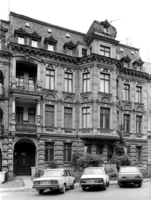 Görlitz-Altstadt, Augustastraße 4. Wohnhaus (um 1890). Straßenansicht