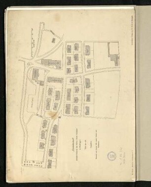 Gminderdorf - Arbeiterkolonie der Firma Ulrich Gminder in Reutlingen. Lageplan.