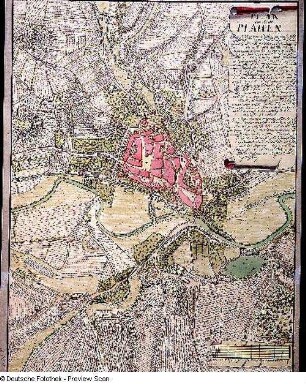 Plan der Stadt Plauen (im Vogtland)