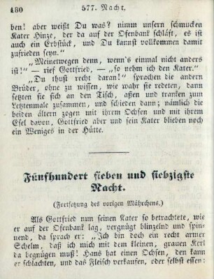 Fünfhundert sieben und siebzigste Nacht