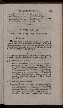 Neuntes Capitel.