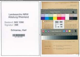 Entnazifizierung Karl Schoenau , geb. 06.06.1899 (Kaufmann)