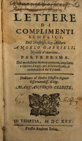 Lettere Di Complimenti Semplici, 1