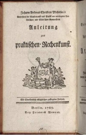 Band 2: Versuche in Socratischen Gesprächen über die wichtigsten Gegenstände der Arithmetik. Zweyter Band