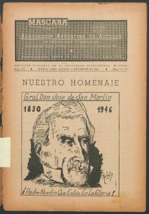 Nuestro homenaje [Dibujo]