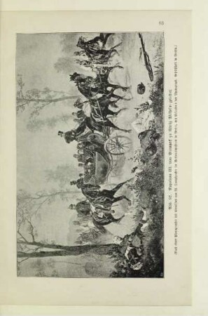Napoleon III. von Bismarck zu König Wilhelm geleitet