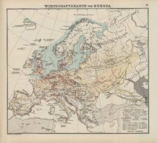 Wirtschaftskarte von Europa