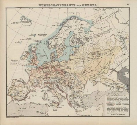 Wirtschaftskarte von Europa